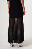 VESTIDO PRETO BARRA TRANPARENTE