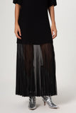 VESTIDO PRETO BARRA TRANPARENTE