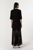 VESTIDO PRETO BARRA TRANPARENTE
