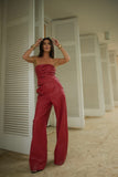 CONJUNTO PU BLUSA E CALÇA