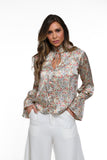 CAMISA DE SEDA YASMIM FLORAL